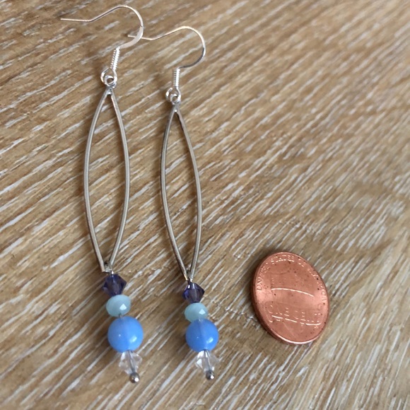 Sterling Beaded Earrings - Picture 3 of 3